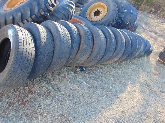 (14) assorted pickup tires...