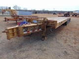 2008 Holden Tri Axle Pintle Hitch Flatbed Trailer, s/n 12htd40338s251724,