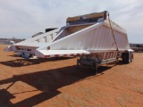 2015 CTI Singlegate T/A Belly Dump Rock Trailer, s/n 5tu114026fs000746, electric tarp