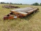 Shopbilt Pintle Hitch Tri Axle Flatbed Trailer, 18' deck , dove w/ramps ,(Bill of Sale)...