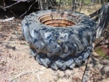 (2) 18.4-34 Goodyear Tires w/rims, fits case tractor