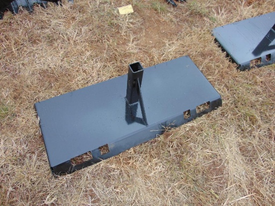 Receiver Hitch Skidsteer Attachment, (Unused), Located in Marlow Yard