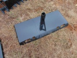 Receiver Hitch Skidsteer Attachment, (Unused), Located in Marlow Yard