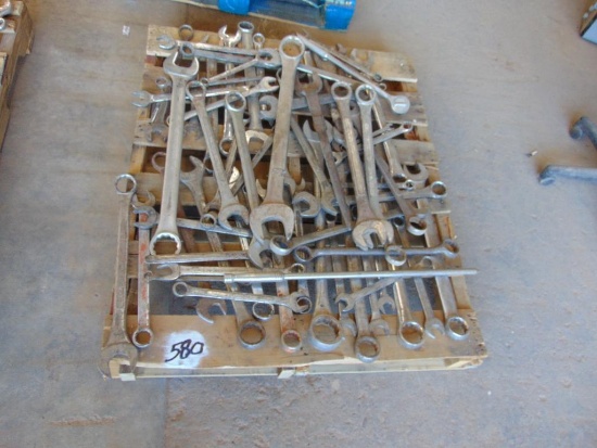 Pallet of Large Wrenches, open & box end....Yard 1