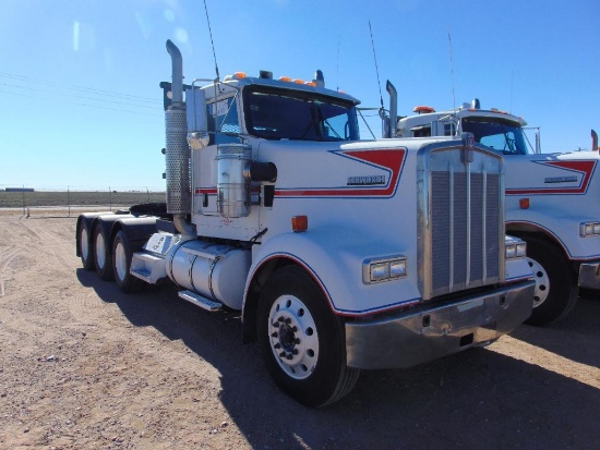 2006 Kenworth W900 TriAxle Winch Tractor, s/n 1xkwpbex06r140646, tulsa winch, cat c15 475hp eng, 8ll
