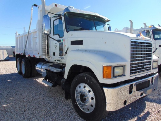 2011 Mack CHU613 T/A Dump Truck, s/n 1m2an09y3bm007756, mack eng, 13 spd trans, od reads 57245