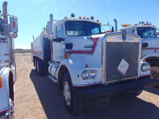 1977...Kenworth T/A Fuel & Lube Truck, s/n 151475s, cat...eng, 10 spd trans, od reads 033358 miles,2