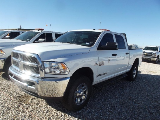 2018 Dodge Ram 3500 Crewcab 4x4 Pickup, s/n 3c6ur5cl9jg270777, cummins eng, auto trans, od reads