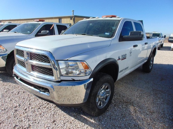 2018 Dodge Ram 2500 Crewcab 4x4 Pickup, s/n 3c6ur5cl1jg204322, cummins eng, auto trans, od reads