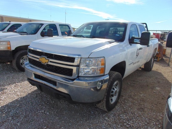2014 Chevy Silverado 2500HD Crewcab 4x4 Pickup, s/n 1gc1kvcg2ef171311, v8 eng, auto trans, od reads