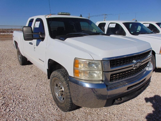 2010 Chevy Silverado 2500HD Extcab 4x4 Pickup, s/n 1gc5kxbgxaz192835, v8 eng, auto trans, od reads