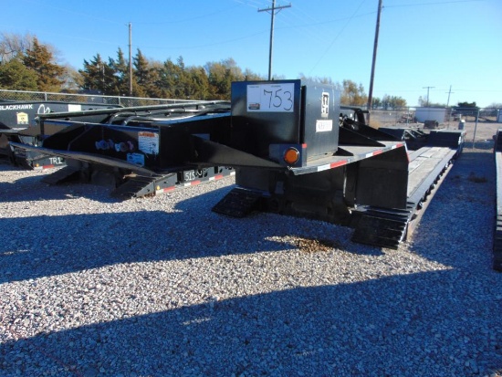 2007 Etnyre RT55TRN3 55 Ton Tri Axle Lowboy Trailer, s/n 1e929461871e11057, 26' load deck, hyd