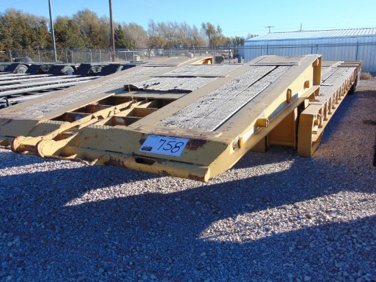 1997 Holden 11MF50360 60 Ton Triaxle Lowboy Trailer, s/n 12hmf5030vn606105, folding neck, 24' load