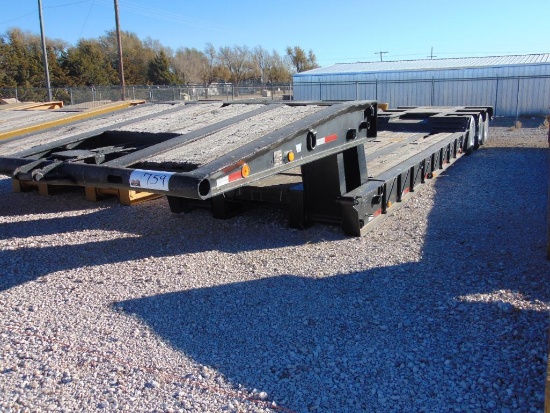 1989 Holden HMF453220 60 Ton Lowboy Trailer, s/n 12hmf4530ln503119, folding neck, 18' load deck.