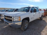 2013 Chevy Silverado 2500HD Crewcab 4x4 Pickup, s/n 1gc1kvcg6df101535, v8 eng, auto trans, od reads