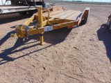 1991 Belshe 16' T/A Equipment Trailer, s/n 16jf01628m1022132, ramps.... Yard 2