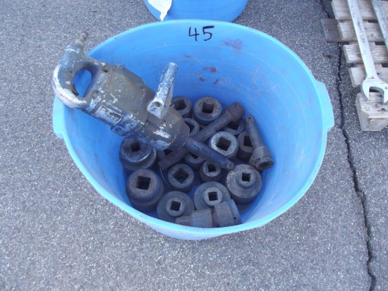 Tub oF Assorted Sockets &amp; 1" Impact&nbsp;<br />