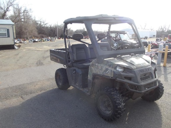 2012 Polaris Ranger Side by Side, s/n 4xath76a0c2254810, hour meter reads 4