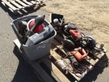 Pallet of assorted electric & battery powered tools<br />