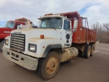 1993 Mack RD6 T/A Dump Truck, s/n 2m2p264y4pl11819, em7 -300 eng, 7 spd tra