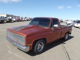 1987 Chevy R10 Pickup, s/n 1gcdr14h5hs133284, v8 gas eng, auto trans, od re