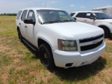 2009 Chevy Tahoe SUV, s/n 1gnec03039r122831, v8 gas eng, auto trans, od reads 157211 miles, (police