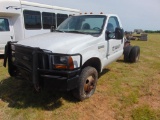 2005 Ford F350 4x4 Cab & Chassis, s/n 1fdwf37px5ec20023, pwr stroke eng, std trans, Does Not Run,