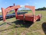 Shopbilt 16' T/A Gooseneck Trailer, 3500# axles, electric brakes, no title, Located in Marlow Yard