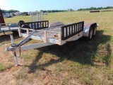 6'x16' T/A Bumperpull...Trailer, no title,...Located in Marlow Yard