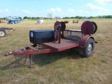 8'x5' S/A Bumperpull Trailer, toolbox, (2) hose reel crates, no title,...Located in Marlow Yard