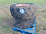 (2) 19.5-24 Tires w/ rims ,... Located in Marlow Yard