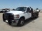 2011 FORD F350 4X4 FLATBED PICKUP, S/N 1FDRF3H6XBEC20019, V8 GAS ENG, AUTO TRANS, OD READS 48021