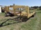 1975 BELSHE 18' GOOSENECK T/A BACKHOE TRAILER, S/N 5037, 16' DECK, 2' DOVE W/RAMPS...