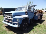 1982 FORD F600 S/A WINCH TRUCK, S/N 1FDNF60HXCVA52431, V8 GAS ENG, 5X2 TRANS, OD READS 27899 MILES,
