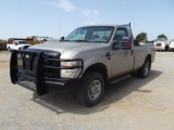2008 FORD F250 4X4 PICKUP, S/N 1FTNF21548ED40275, V8 GAS ENG, AUTO TRANS, OD READS 173948 MILES,