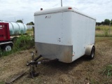 2008 PACE 5'X10' S/A ENCLOSED BUMPERPULL TRAILER , S/N 47ZFB10128X055088, A/C & INSIDE LIGHTS