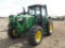 2016 JOHN DEERE 6110M FARM TRACTOR, S/N 860216, CAB, HOUR METER READS 2724 HRS,LOADER READY