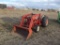 FORD 801 FARM TRACTOR, FRONTEND LOADER, POST HOLE DIGGER, HOUR METER READS 2331 HRS