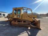 1981 CAT D6 CRAWLER TRACTOR, S/N...4X06975 , S/BLADE, SWEEPS, CAB, RIPPER, DOES...RUN AND OPERATE LI