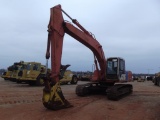 1991 HITACHI EX200LC-2 HYD EXCAVATOR, S/N 14762891, MECH THUMB, CAB, HOUR METER READS 4999 HRS, (HAS