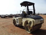 INGERSOLL RAND DD70 ROLLER, S/N 163677, CANOPY, HOUR METER READS 2146 HRS, USES OIL & SMOKES,(WILL
