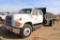 1997 FORD F700 CREWCAB FLATBED, S/N 1FDNF70J9VVA44820, GAS ENG, 5 SPD TRANS, OD READS 139763 MILES