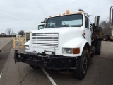 1992 IHC 4700 S/A DUMPBED , S/N 1HTSCPENXNM431308, DT 360 ENG, 5X2 ...TRANS, OD READS 177867 MILES