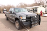 2011 FORD F250 4X4 SUPERCAB PICKUP, S/N 1FT7X2BT8BEC95710, DIESEL ENG, AUTO TRANS, OD READS 213486