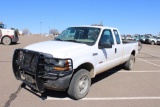 2005 FORD F250 4X4 EXTCAB PICKUP, S/N...1FTSX21P45ED07581, DIESEL ENG, AUTO TRANS, OD READS 125358