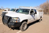 2004 CHEVY 2500 EXTCAB UTILITY BED, S/N 1GCHC29U94E152735, V8, AUTO TRANS, OD READS 284448 MILES