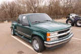 1998 CHEVY 1500 EXTCAB PICKUP, S/N 2GBEC19R6W1224511, V8, AUTO TRANS, OD READS 179990 MILES
