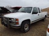1995 CHEVY 2500 4X4 EXTCAB PICKUP, S/N 1GCGK29F6SE175046, DIESEL ENG, AUTO TRANS, OD READS 180597