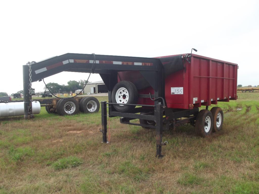 2012 T/A GOOSENECK DUMP BED TRAILER, S/N Proxibid