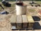 (4) LARGE AMMO BOXES & BARREL OF ARMY BELTS , CANTINE BAGS LOCATED IN YARD 1